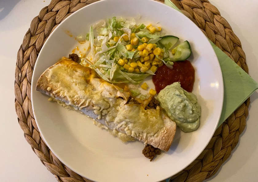 Burritos med köttfärs och philadelphiaost