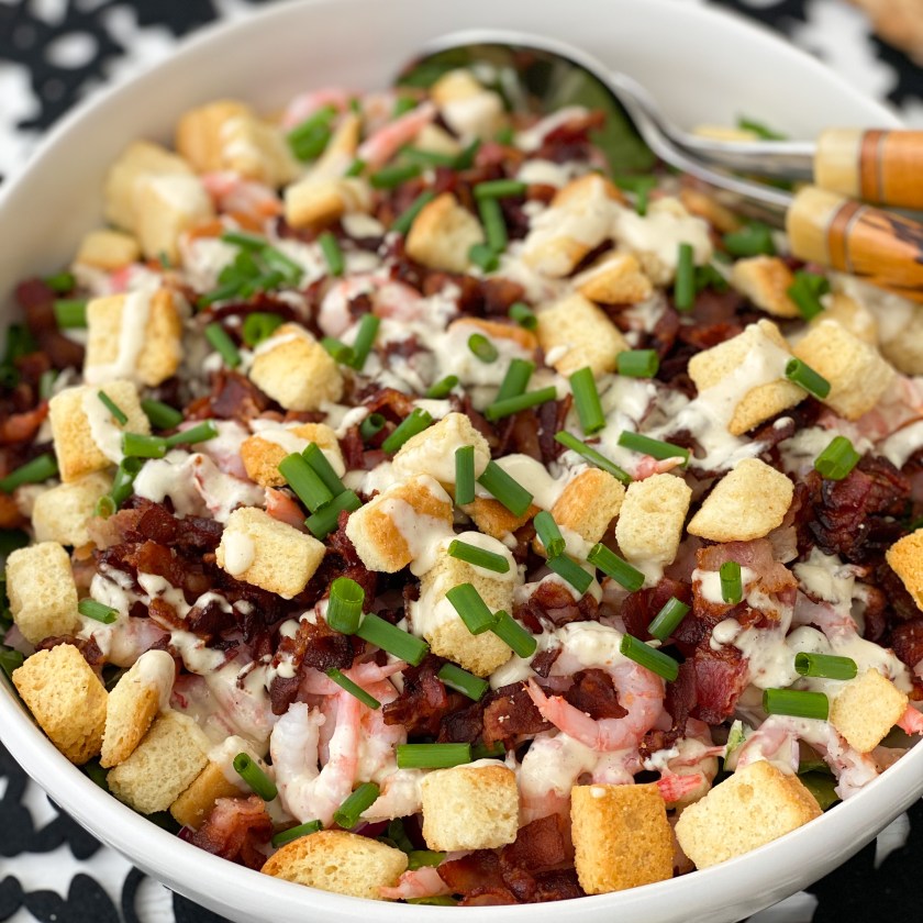 Ceasarsallad med räkor