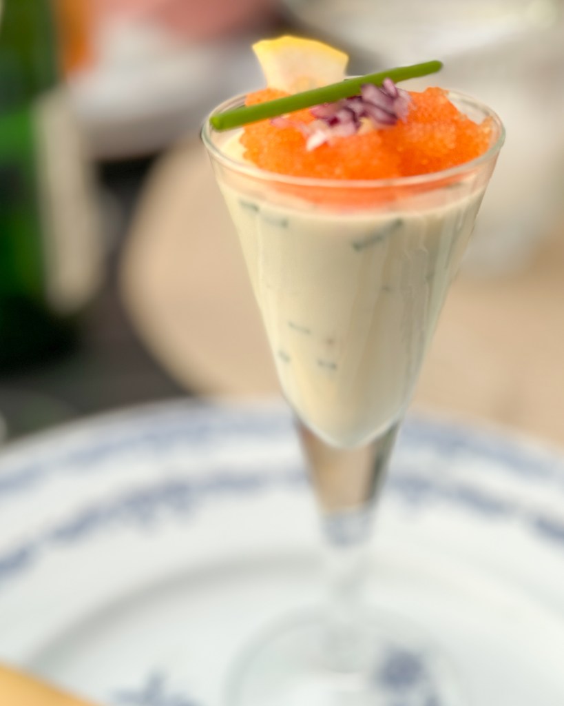Gräslökspannacotta
