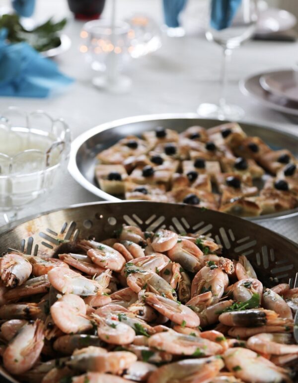 Grillade chiliräkor. Yummi!