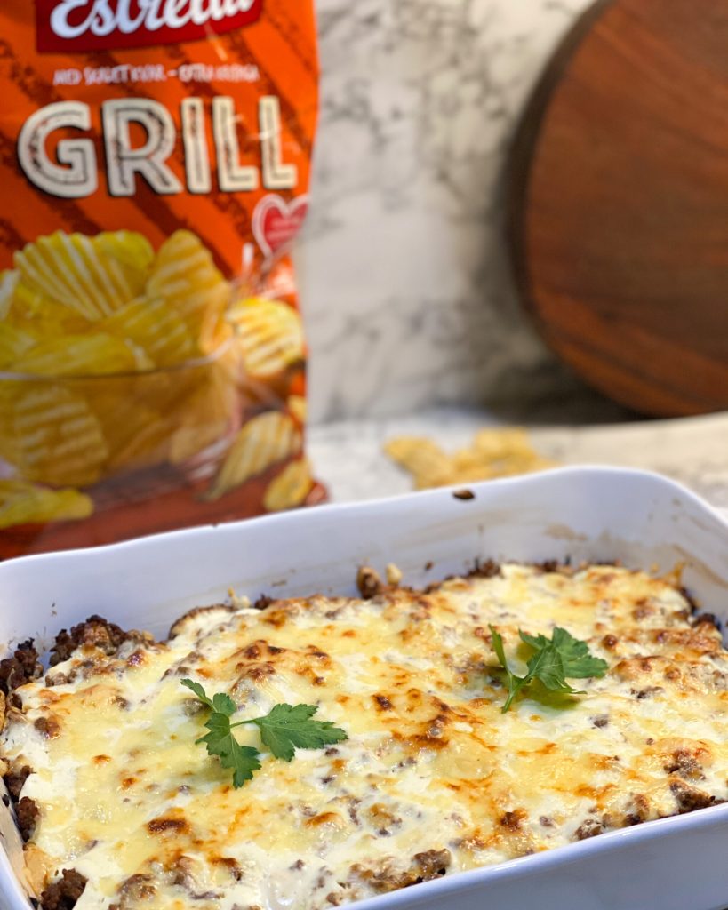 Grillchipsgratäng med köttfärs