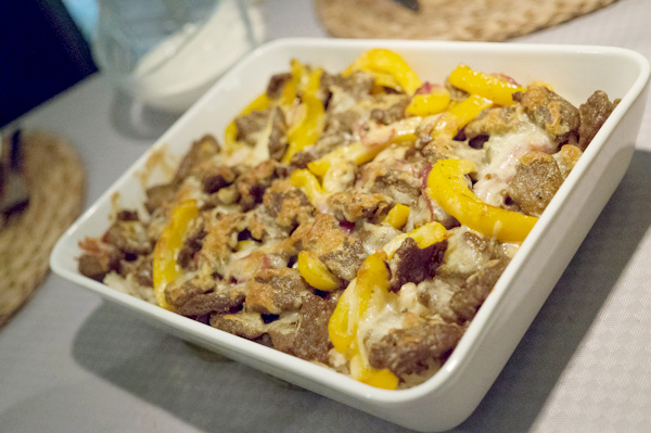 Kebabgratäng med vitlökssås