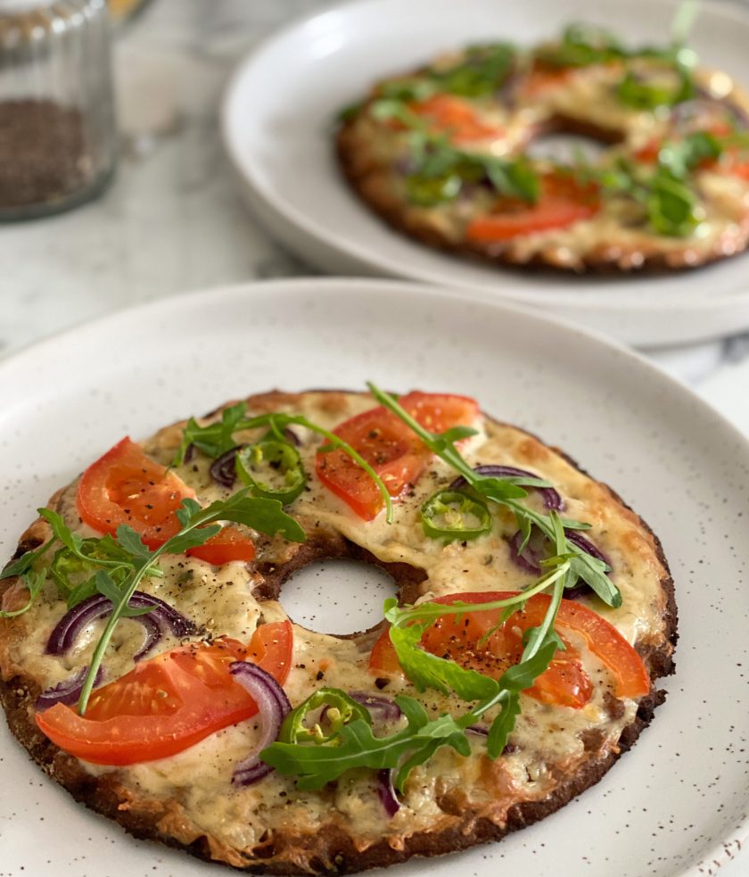 Knäckepizza Spicy Salmon
