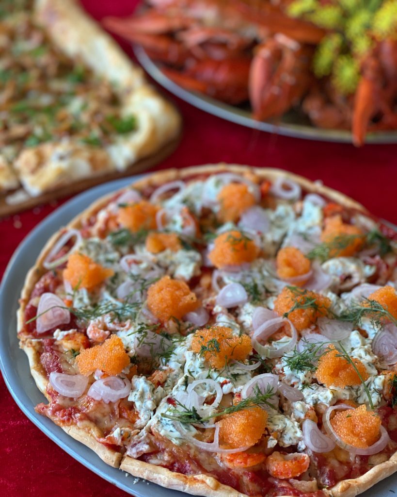 Kräftpizza