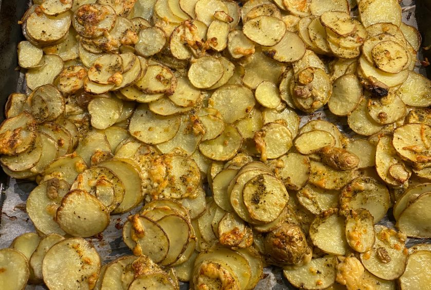 Krispig potatis med ost