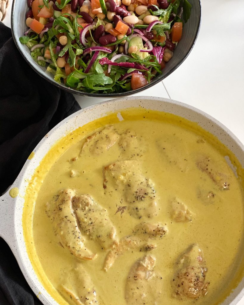 Kycklingfilé med currysås