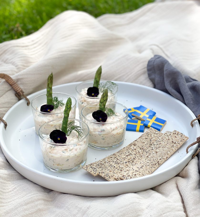 Laxröra i portionsglas