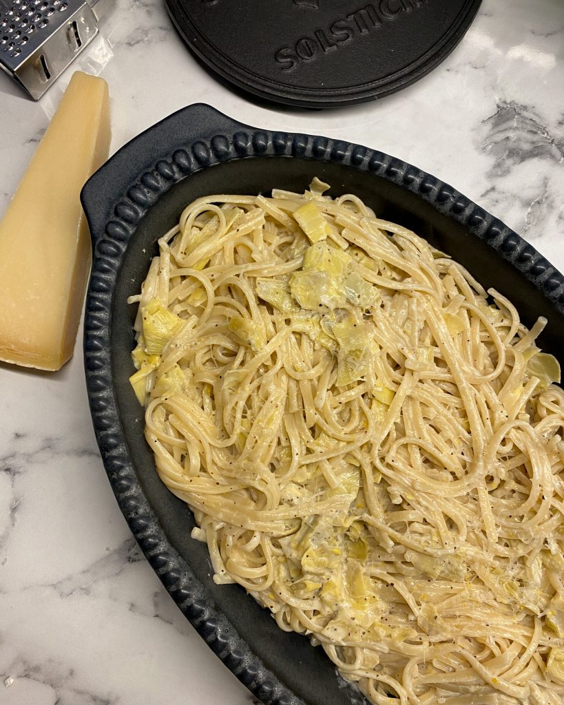 Pasta med kronärtskocka