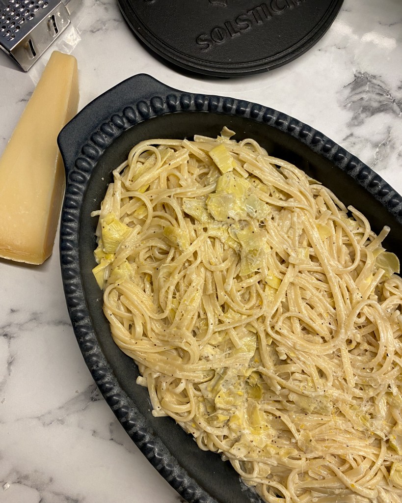 Pasta med kronärtskocka
