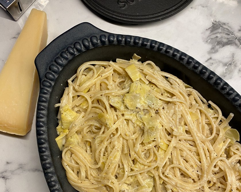 Pasta med kronärtskocka