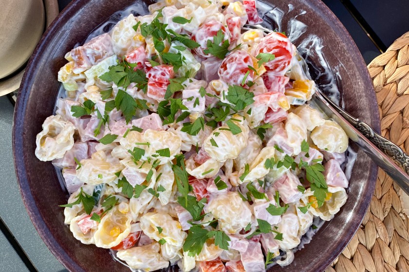 Krämig pastasallad med kassler
