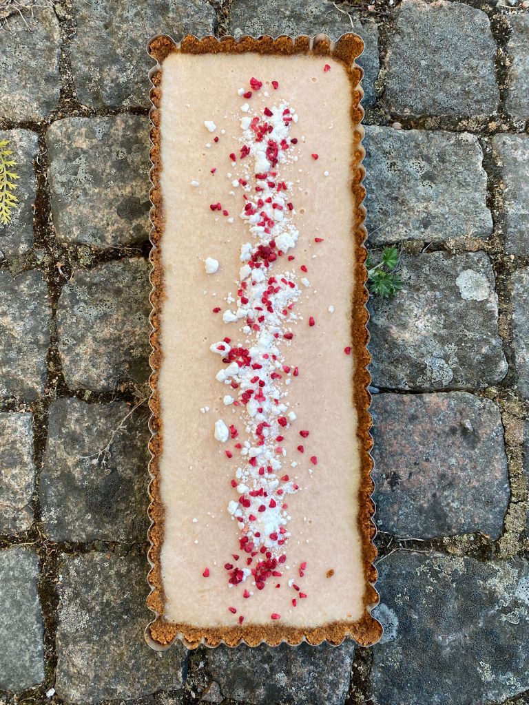 Rabarberpannacota.